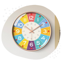 Horloge montessori murale format 24 heure