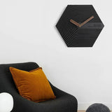 Horloge Murale Design 3D Noire