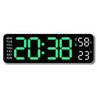 Steivo - Horloge Digitale Murale Rectangulaire