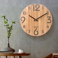 Horloge Murale 3D en Bois