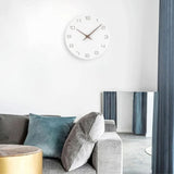 Horloge Murale Bois Blanche