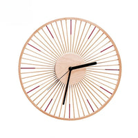 Horloge Murale Bois Design Roue