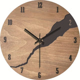 Horloge Murale en Bois Moderne