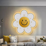 Horloge Murale LED Fleurs