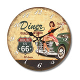 Horloge Murale Pin Up Route 66