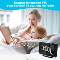 Réveil projecteur avec la fonction Radio FM