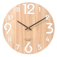 Horloge Murale 3D en Bois