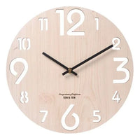 Horloge Murale 3D en Bois