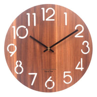 Horloge Murale 3D en Bois