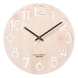 Horloge Murale 3D en Bois