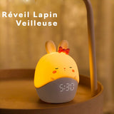 Réveil lapin veilleuse bébé