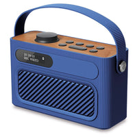 Radio réveil double bleu