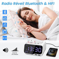 radio réveil bluetooth