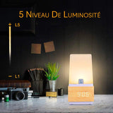 réveil veilleuse 5 niveau de luminosité